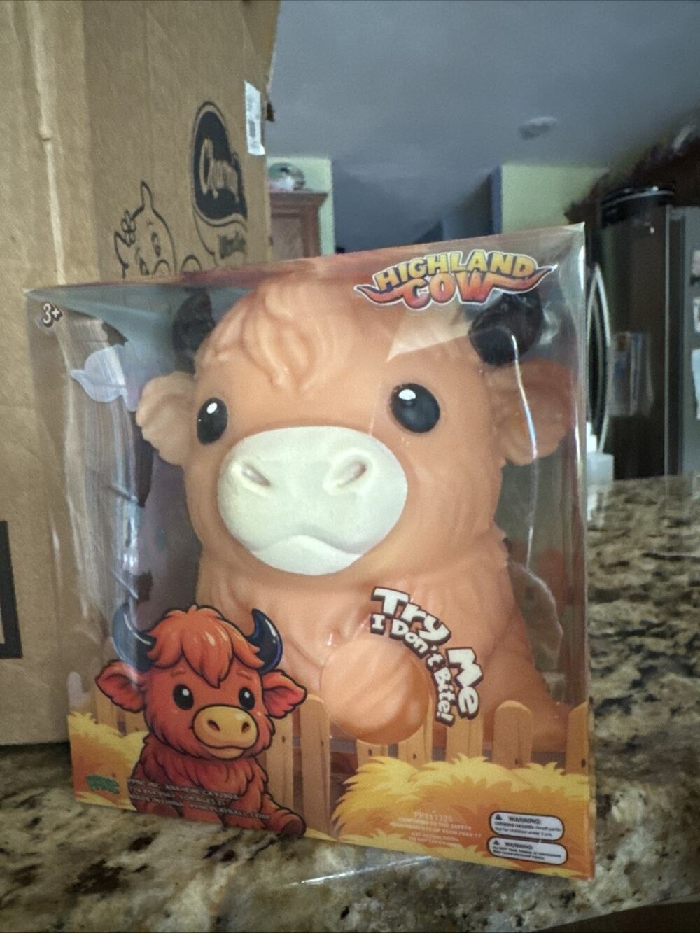 Highland Cow Light Squishy Sensory/Stress TikTok Viral NIB HTF Five Below NEW 🐂